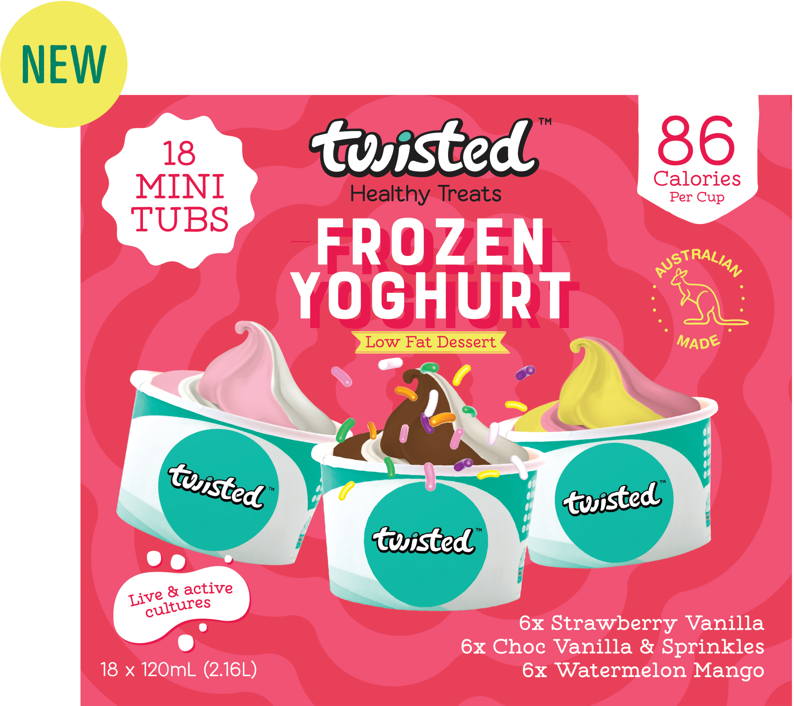 Aussie Favourites Frozen Yoghurt Box